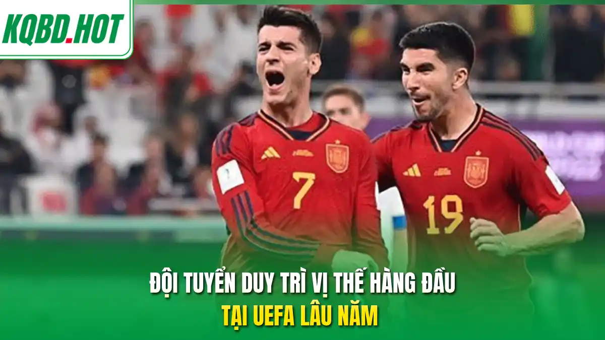 Đội tuyển duy trì vị thế hàng đầu tại UEFA lâu năm